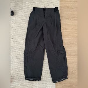Free People Black Cargo Pants